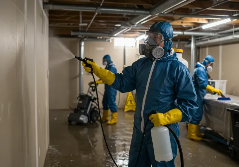 Basement Sanitization and Antimicrobial Treatment process in Bogalusa, LA